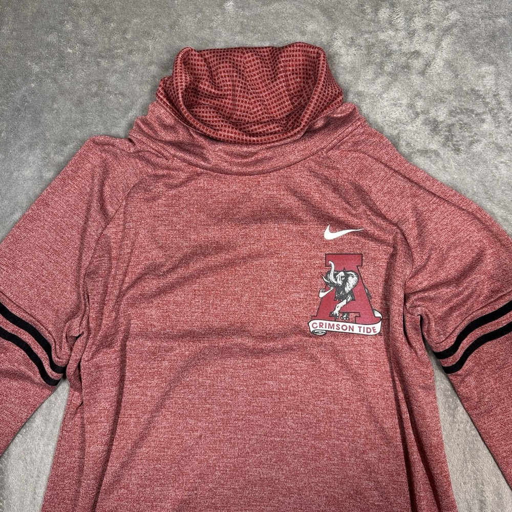 Nike Alabama Crimson Tide Turtleneck Shirt Red XL Womens Long Sleeve - Picture 6 of 7